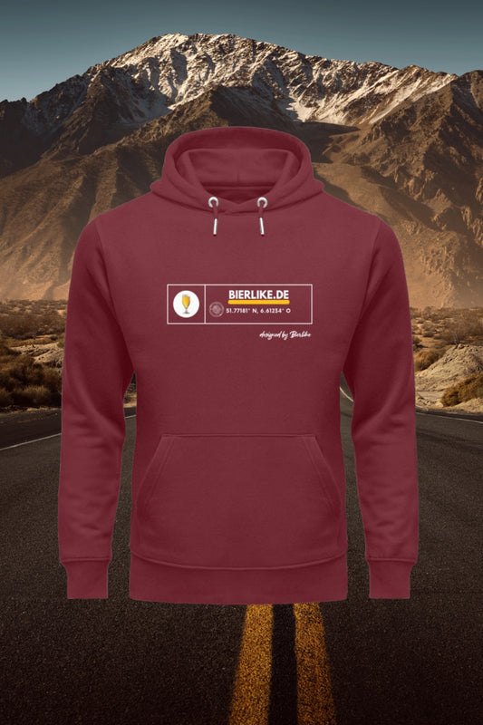 Hoodie - Kapuzenpullover | Bierlike Kompass Koordinaten